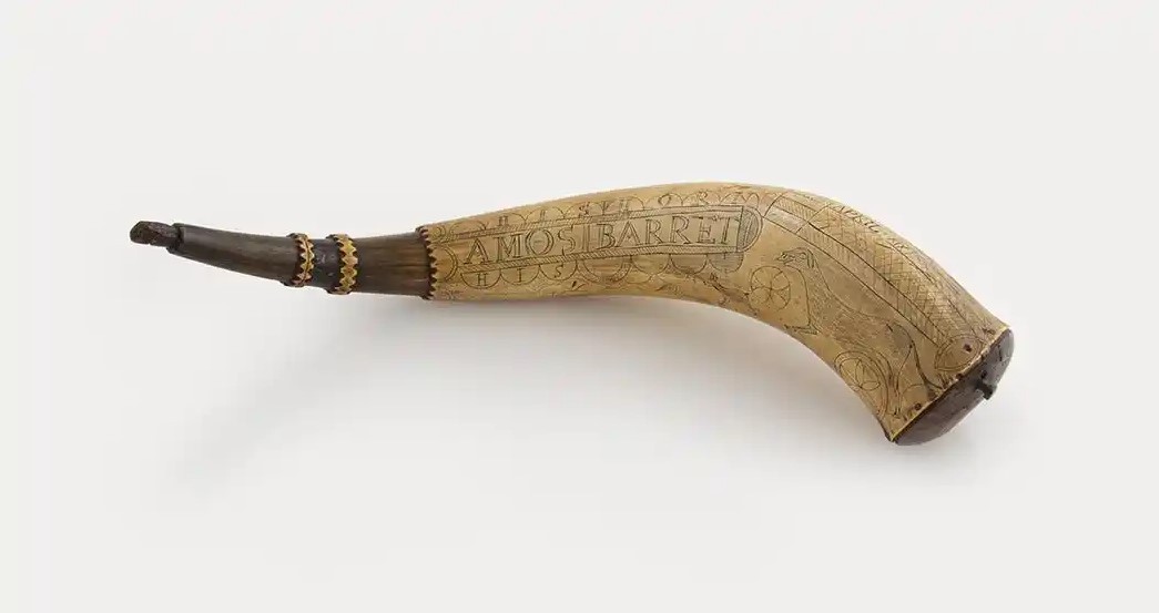 Powder Horn of Amos Barrett