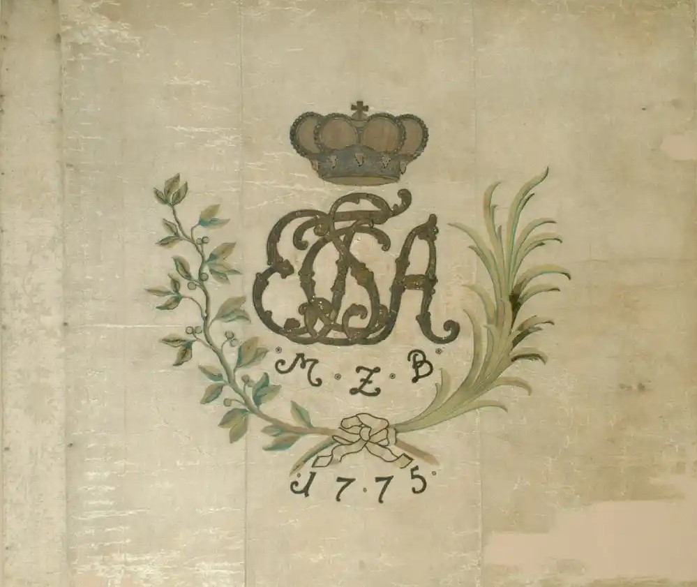 Ansbach-Bayreuth Regimental Flag surrendered at Yorktown on 19 October 1781