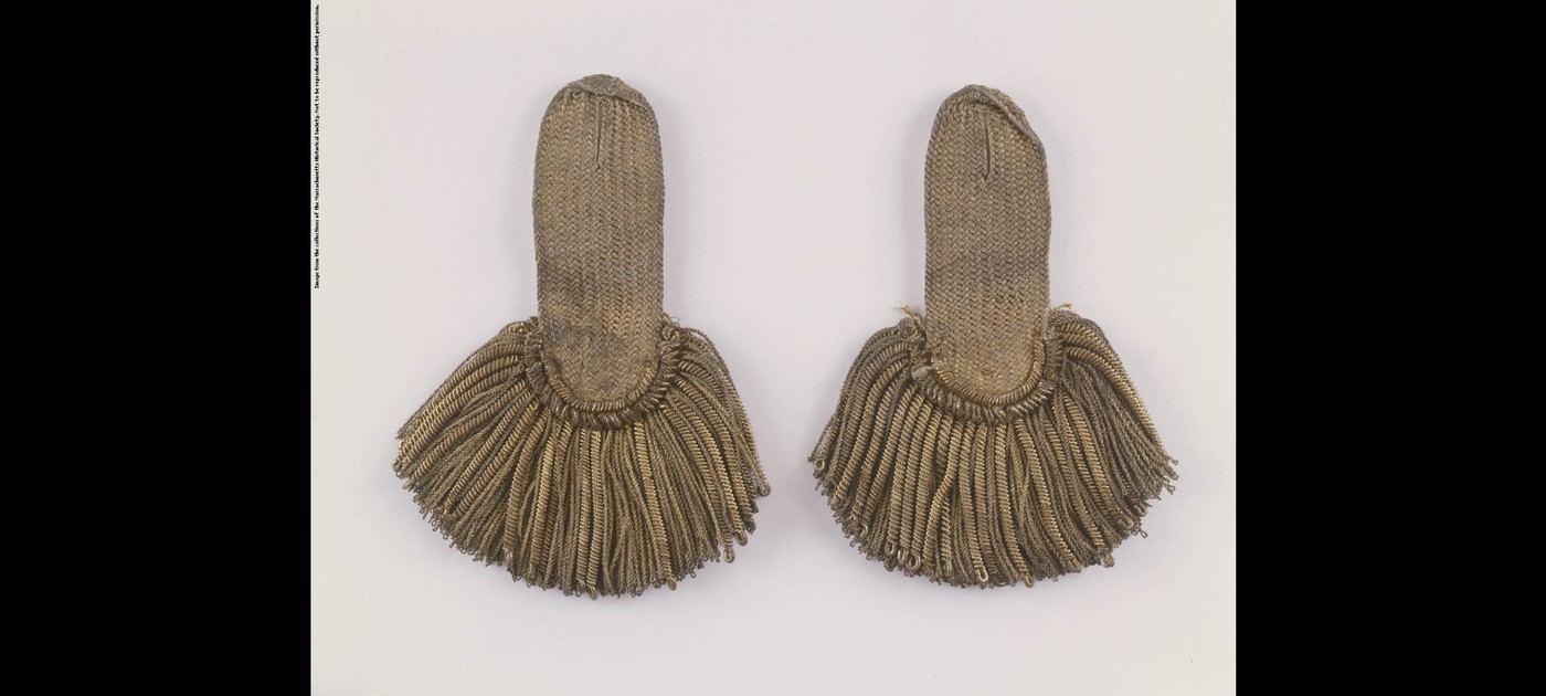 Epaulets worn by George Washington at the Siege of Yorktown in 1781 and when he resigned his military commission in 1783