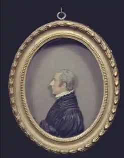 Wax portrait of William Emerson